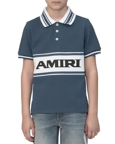 Amiri Boy 's  Sport Short-Sleeve Polo Shirt, Size -12 | Thumbnail 1