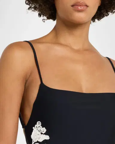 SIMKHAI Juniper Embroidered One-Piece Swimsuit | Thumbnail 3 SIMKHAI Juniper Embroidered One-Piece Swimsuit | Thumbnail 3
