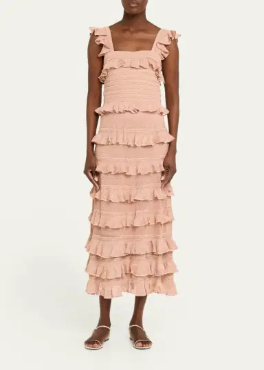 Zimmermann Rebellion Lace Frill Midi Skirt | Thumbnail 2 Zimmermann Rebellion Lace Frill Midi Skirt | Thumbnail 2