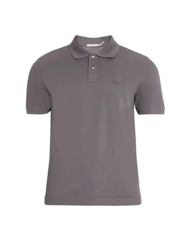 Men's Cotton Leather-Logo Polo Shirt