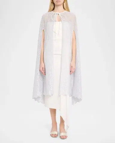 Carolyn Rowan Floral Lace Cape | Thumbnail 2 Carolyn Rowan Floral Lace Cape | Thumbnail 2
