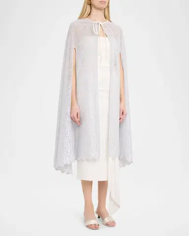Carolyn Rowan Floral Lace Cape | Thumbnail 4 Carolyn Rowan Floral Lace Cape | Thumbnail 4