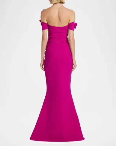 Chiara Boni La Petite Robe Yiana Off-Shoulder Mermaid Gown | Thumbnail 2