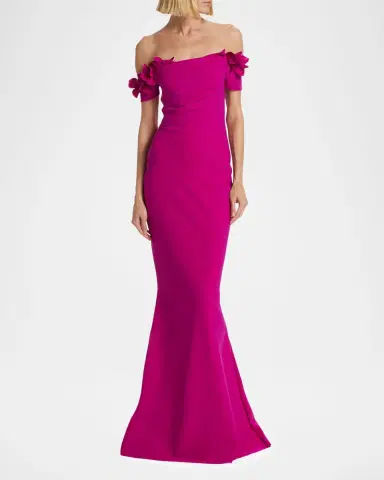 Chiara Boni La Petite Robe Yiana Off-Shoulder Mermaid Gown | Thumbnail 5