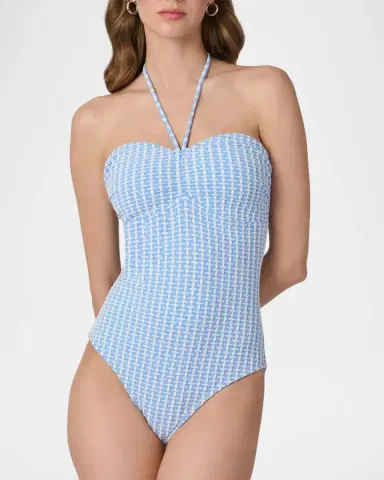 Shoshanna Cinched One-Piece Swimsuit | Thumbnail 2