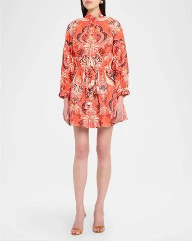 Cara Cara Beatrice Printed Mini Shirtdress | Thumbnail 2 Cara Cara Beatrice Printed Mini Shirtdress | Thumbnail 2