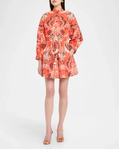 Cara Cara Beatrice Printed Mini Shirtdress | Thumbnail 4 Cara Cara Beatrice Printed Mini Shirtdress | Thumbnail 4