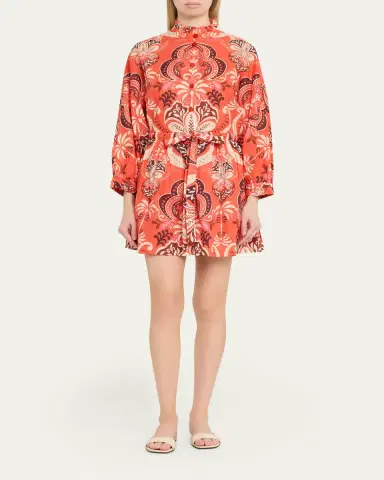 Cara Cara Beatrice Printed Mini Shirtdress | Thumbnail 7 Cara Cara Beatrice Printed Mini Shirtdress | Thumbnail 7