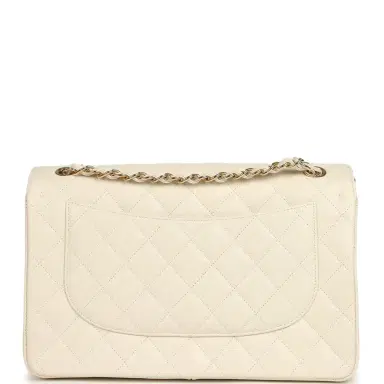 Chanel Chanel Jumbo Classic Double Flap Bag Cream Caviar Gold Hardware | Thumbnail 5 Chanel Chanel Jumbo Classic Double Flap Bag Cream Caviar Gold Hardware | Thumbnail 5