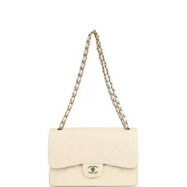 Chanel Chanel Jumbo Classic Double Flap Bag Cream Caviar Gold Hardware | Thumbnail 7 Chanel Chanel Jumbo Classic Double Flap Bag Cream Caviar Gold Hardware | Thumbnail 7