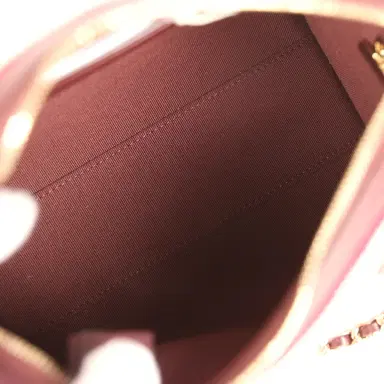 Chanel Chanel Mini Timeless Classic Barrel Bag with Chain Burgundy Multi Crochet and Burgundy Lambskin Light Gold Hardware | Thumbnail 7 Chanel Chanel Mini Timeless Classic Barrel Bag with Chain Burgundy Multi Crochet and Burgundy Lambskin Light Gold Hardware | Thumbnail 7