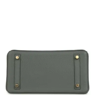 HERMÈS Hermes Birkin 25 Vert Amande Togo Gold Hardware | Thumbnail 6 HERMÈS Hermes Birkin 25 Vert Amande Togo Gold Hardware | Thumbnail 6