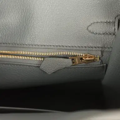 HERMÈS Hermes Birkin 25 Vert Amande Togo Gold Hardware | Thumbnail 9 HERMÈS Hermes Birkin 25 Vert Amande Togo Gold Hardware | Thumbnail 9