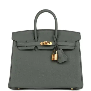 HERMÈS Hermes Birkin 25 Vert Amande Togo Gold Hardware | Thumbnail 1 HERMÈS Hermes Birkin 25 Vert Amande Togo Gold Hardware | Thumbnail 1