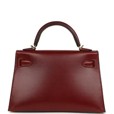 HERMÈS Hermes Kelly Sellier 20 Rouge H Box Gold Hardware | Thumbnail 4