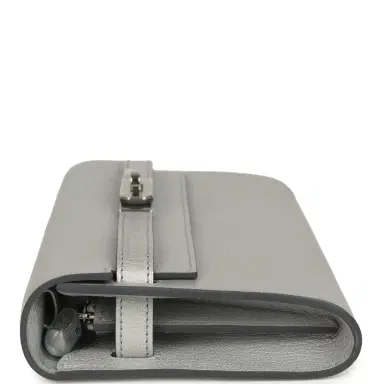 HERMÈS Hermes Kelly Wallet To Go Argent Chevre Chamkilight Palladium Hardware | Thumbnail 5 HERMÈS Hermes Kelly Wallet To Go Argent Chevre Chamkilight Palladium Hardware | Thumbnail 5