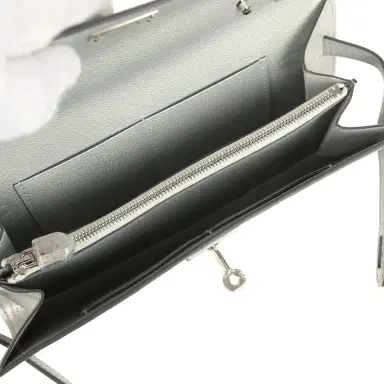 HERMÈS Hermes Kelly Wallet To Go Argent Chevre Chamkilight Palladium Hardware | Thumbnail 8 HERMÈS Hermes Kelly Wallet To Go Argent Chevre Chamkilight Palladium Hardware | Thumbnail 8