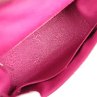 HERMÈS Pre-owned Hermes Kelly Sellier 28 Rose Poupre Ostrich Palladium Hardware | Thumbnail 8 HERMÈS Pre-owned Hermes Kelly Sellier 28 Rose Poupre Ostrich Palladium Hardware | Thumbnail 8