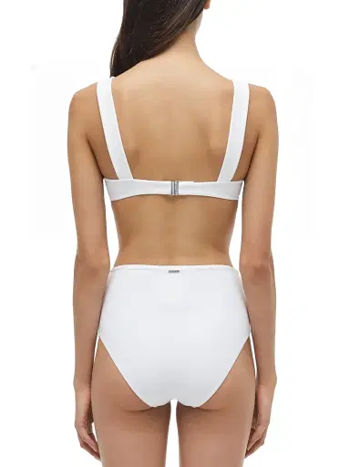 Simkhai Women's Anniston Striped Bikini Top - White - Size Large | Thumbnail 5 Simkhai Women's Anniston Striped Bikini Top - White - Size Large | Thumbnail 5