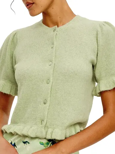 Rails Women's Lora Ruffled Knit Crewneck Cardigan - Julep | Thumbnail 3