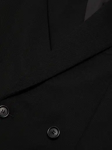 Nili Lotan Women's Weston Wool Double-Breasted Blazer - Black | Thumbnail 7 Nili Lotan Women's Weston Wool Double-Breasted Blazer - Black | Thumbnail 7