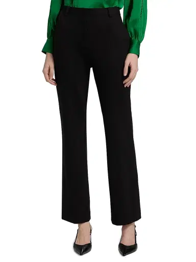Elie Tahari Women's The Jennie Straight-Leg Trousers - Noir | Thumbnail 3