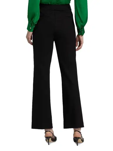 Elie Tahari Women's The Jennie Straight-Leg Trousers - Noir | Thumbnail 5