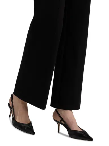 Elie Tahari Women's The Jennie Straight-Leg Trousers - Noir | Thumbnail 6
