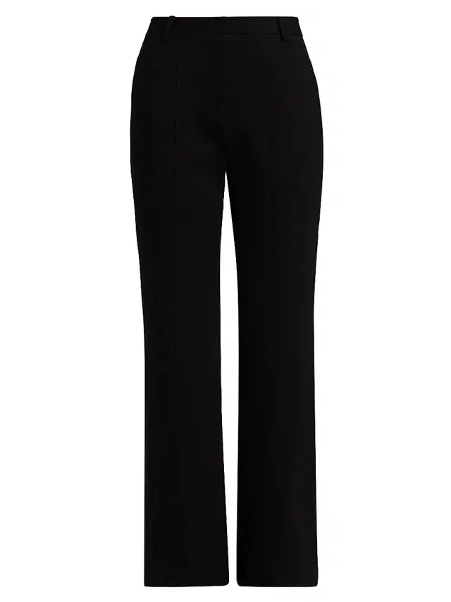 Elie Tahari Women's The Jennie Straight-Leg Trousers - Noir