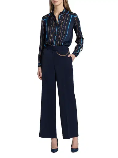 Elie Tahari Women's The Julianna Printed Blouse | Thumbnail 2