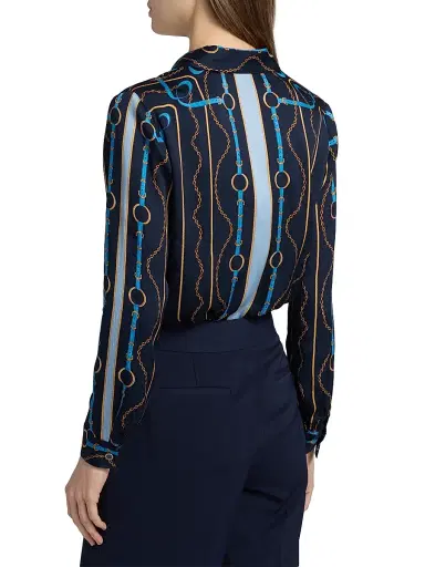 Elie Tahari Women's The Julianna Printed Blouse | Thumbnail 5