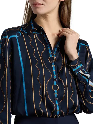 Elie Tahari Women's The Julianna Printed Blouse | Thumbnail 6