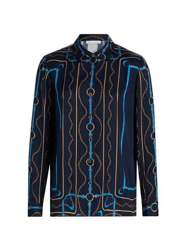 Elie Tahari Women's The Julianna Printed Blouse | Thumbnail 1
