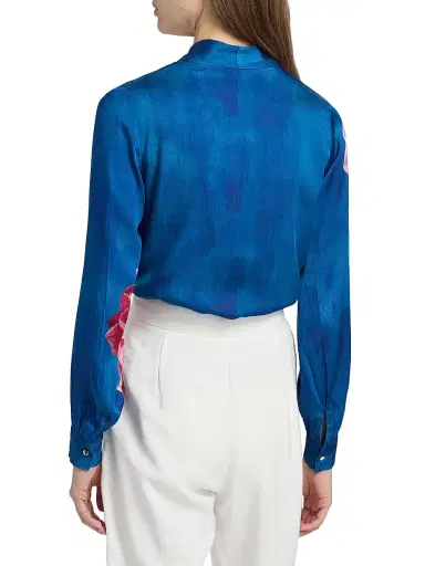 Elie Tahari Women's The Sonja Garden Escape Silk-Blend Blouse - Garden Escape | Thumbnail 5 Elie Tahari Women's The Sonja Garden Escape Silk-Blend Blouse - Garden Escape | Thumbnail 5