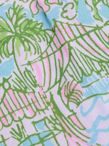 Lilly Pulitzer Women's Kyleigh Cotton Printed Maxi Dress - Fresh Water Blue - Size XL | Thumbnail 7 Lilly Pulitzer Women's Kyleigh Cotton Printed Maxi Dress - Fresh Water Blue - Size XL | Thumbnail 7