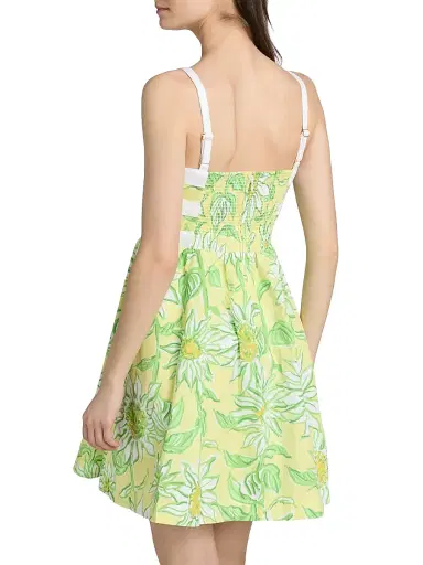 Lilly Pulitzer Women's Cheri Floral A-Line Sleeveless Minidress - Limoncello Sunbelievable - Size 12 | Thumbnail 5 Lilly Pulitzer Women's Cheri Floral A-Line Sleeveless Minidress - Limoncello Sunbelievable - Size 12 | Thumbnail 5