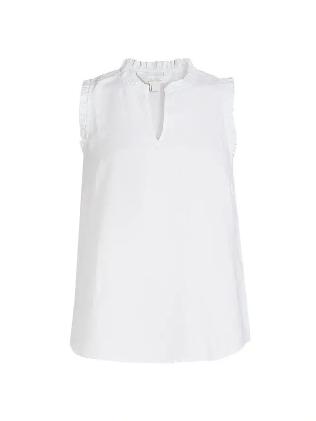 Lilly Pulitzer Women's Kavalla Ruffled Linen Top - Resort White