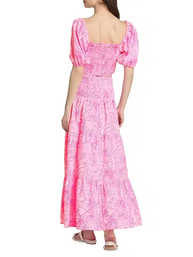 Lilly Pulitzer Women's Aston Top & Skirt Set - Conch Shell Pink - Size XL | Thumbnail 5