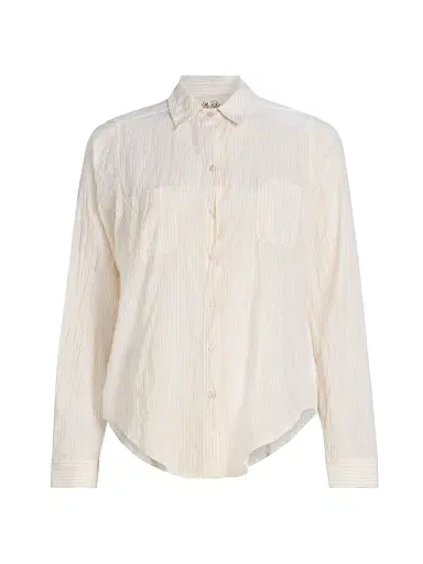 Lilly Pulitzer Women's Sea View Oxford Striped Shirt | Thumbnail 1