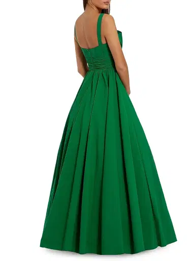 Mac Duggal Women's Bow-Detail Ball Gown - Spring Green - Size 16 | Thumbnail 2