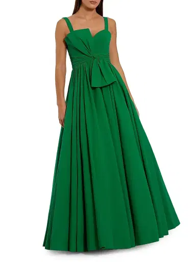 Mac Duggal Women's Bow-Detail Ball Gown - Spring Green - Size 16 | Thumbnail 1