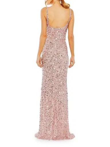 Mac Duggal Women's Petite Sequin-Embellished Slip Gown | Thumbnail 2