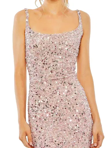 Mac Duggal Women's Petite Sequin-Embellished Slip Gown | Thumbnail 3