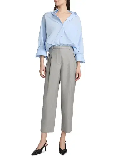 TWP Women's Fulton St. Pleated Wool Pants | Thumbnail 2