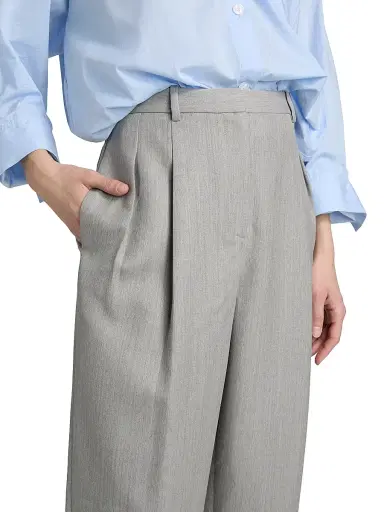 TWP Women's Fulton St. Pleated Wool Pants | Thumbnail 6