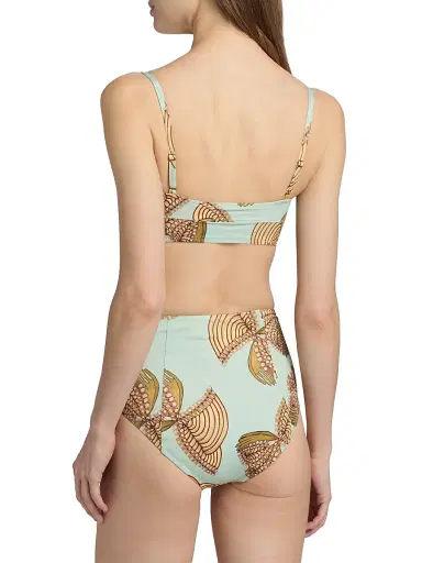 Ulla Johnson Women's Zahara Bra Cup Bikini Top - Water Blossoms - Size Large | Thumbnail 4 Ulla Johnson Women's Zahara Bra Cup Bikini Top - Water Blossoms - Size Large | Thumbnail 4