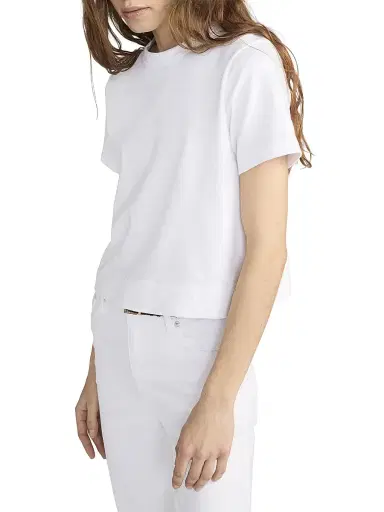 Frame Women's Crewneck Cotton Boxy T-Shirt - White - Size XL | Thumbnail 4 Frame Women's Crewneck Cotton Boxy T-Shirt - White - Size XL | Thumbnail 4
