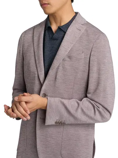 Saks Fifth Avenue Men's Wool-Cashmere Sport Coat - Pink - Size 42 | Thumbnail 6