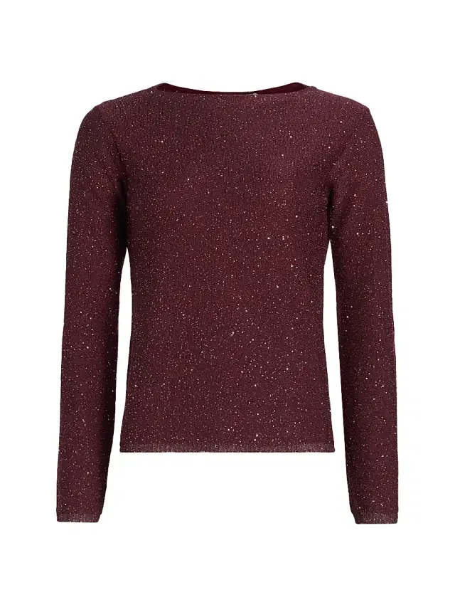 Altuzarra Women's Lear Metallic Sweater - Maroon