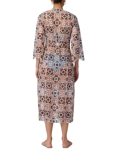 Shoshanna Women's Cannes Crochet Cover-Up Midi-Dress - Mocha Multi | Thumbnail 3 Shoshanna Women's Cannes Crochet Cover-Up Midi-Dress - Mocha Multi | Thumbnail 3